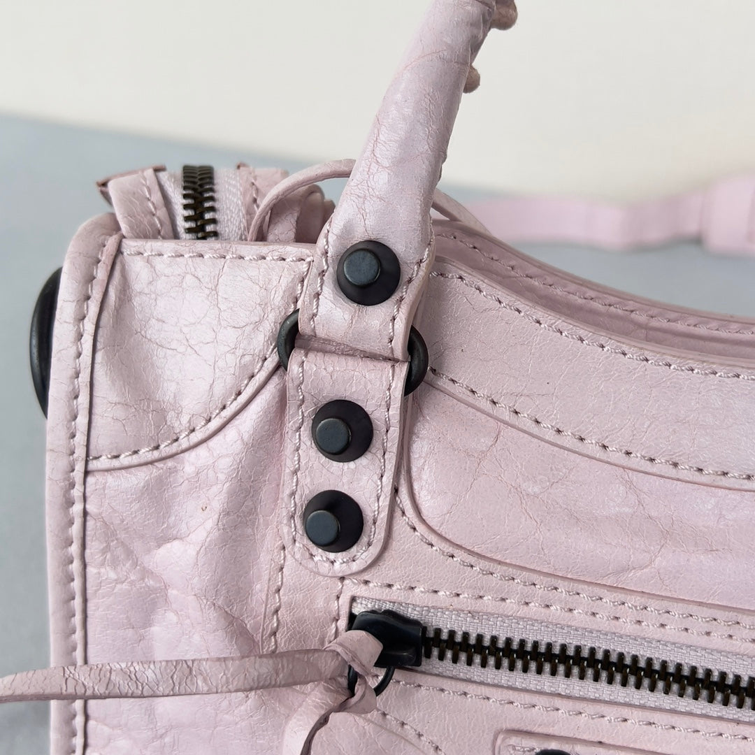 [TOP] BALENCIAGA Classic Small City Bag - Rose Poudre