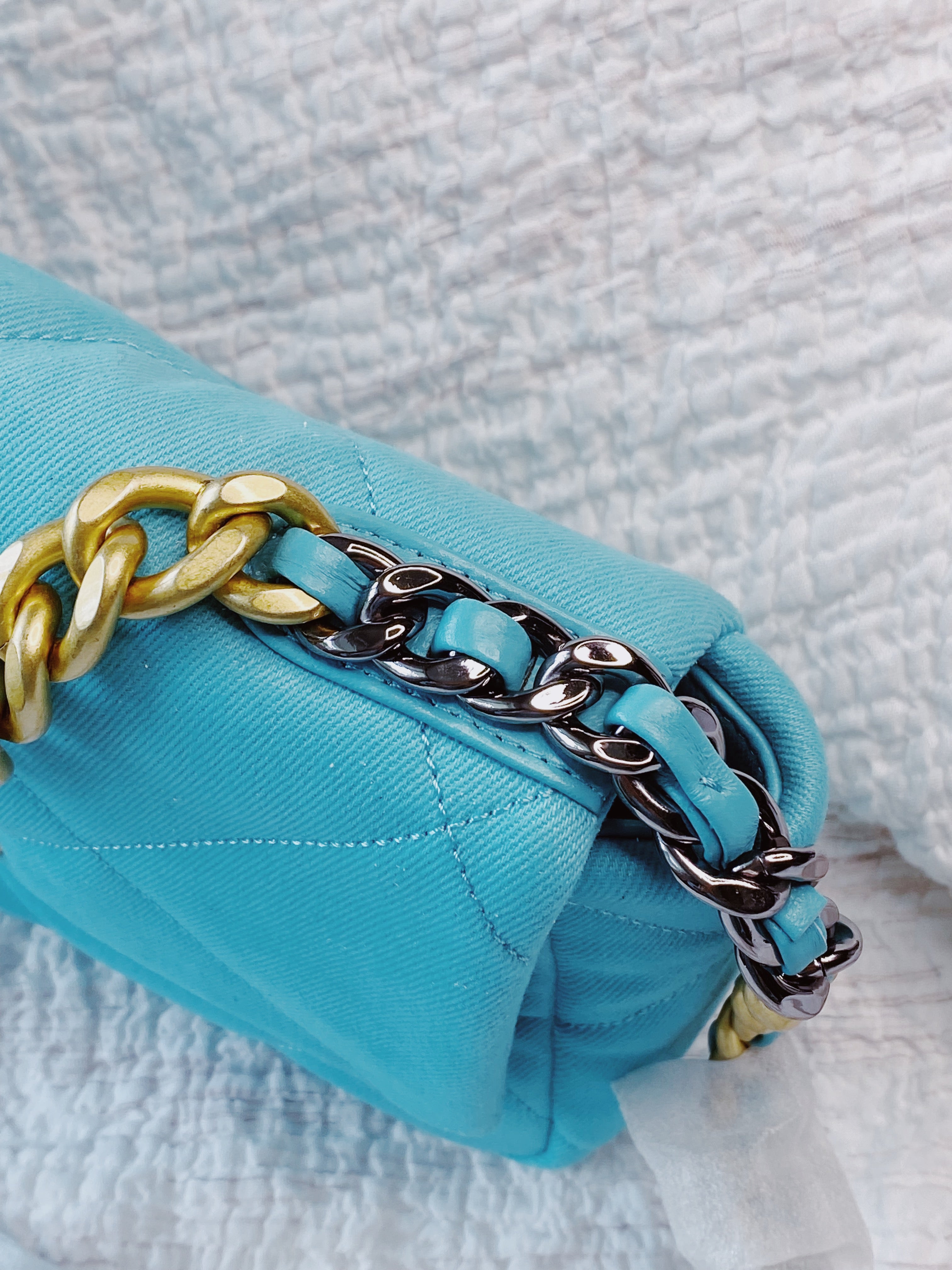 [TOP] CHANEL 19 Bag Small 26cm - Blue