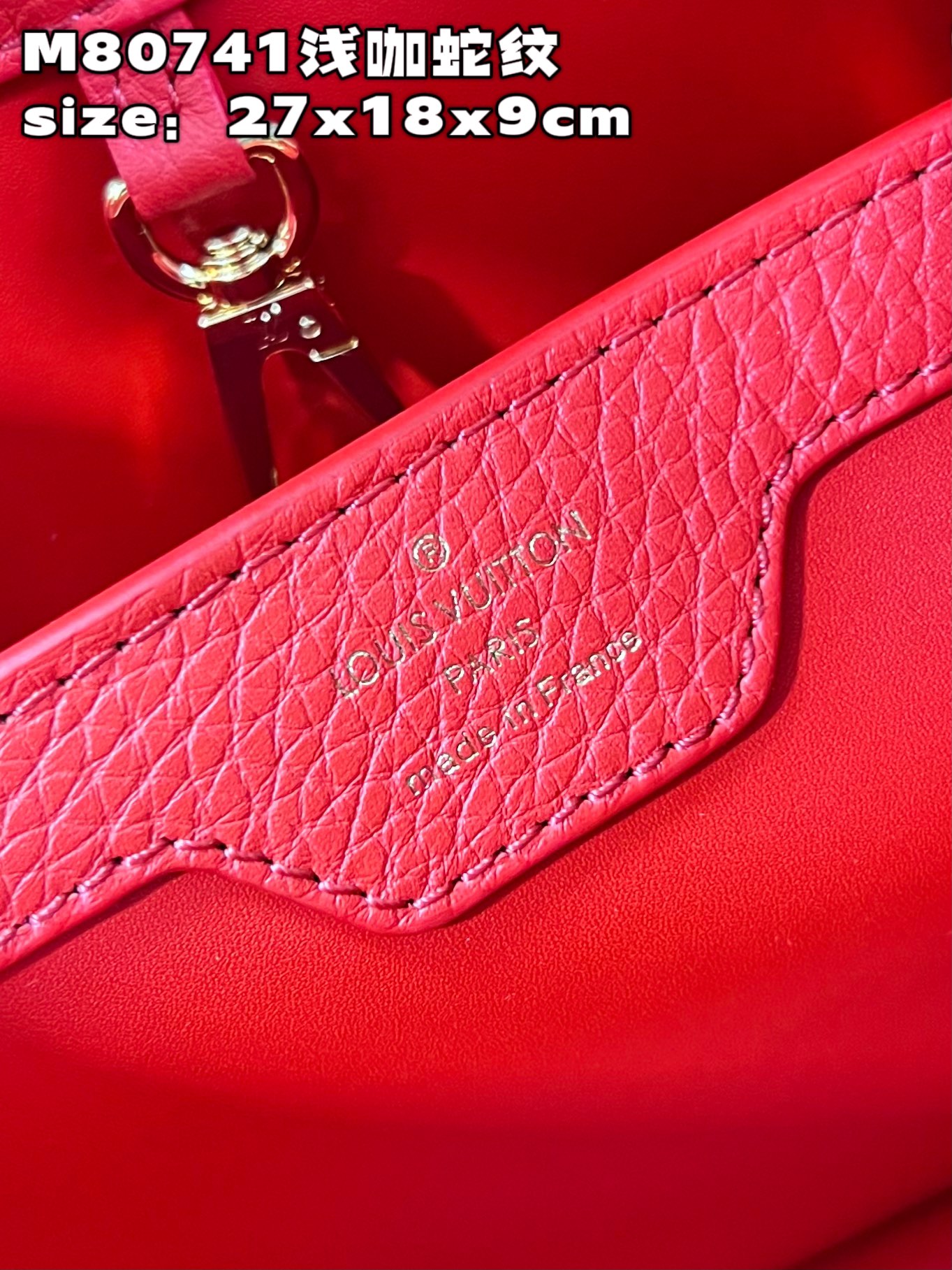 [TOP] Louis Vuitton LV Monogram Flower Capucines Bag 3 Sizes- Snake Pattern