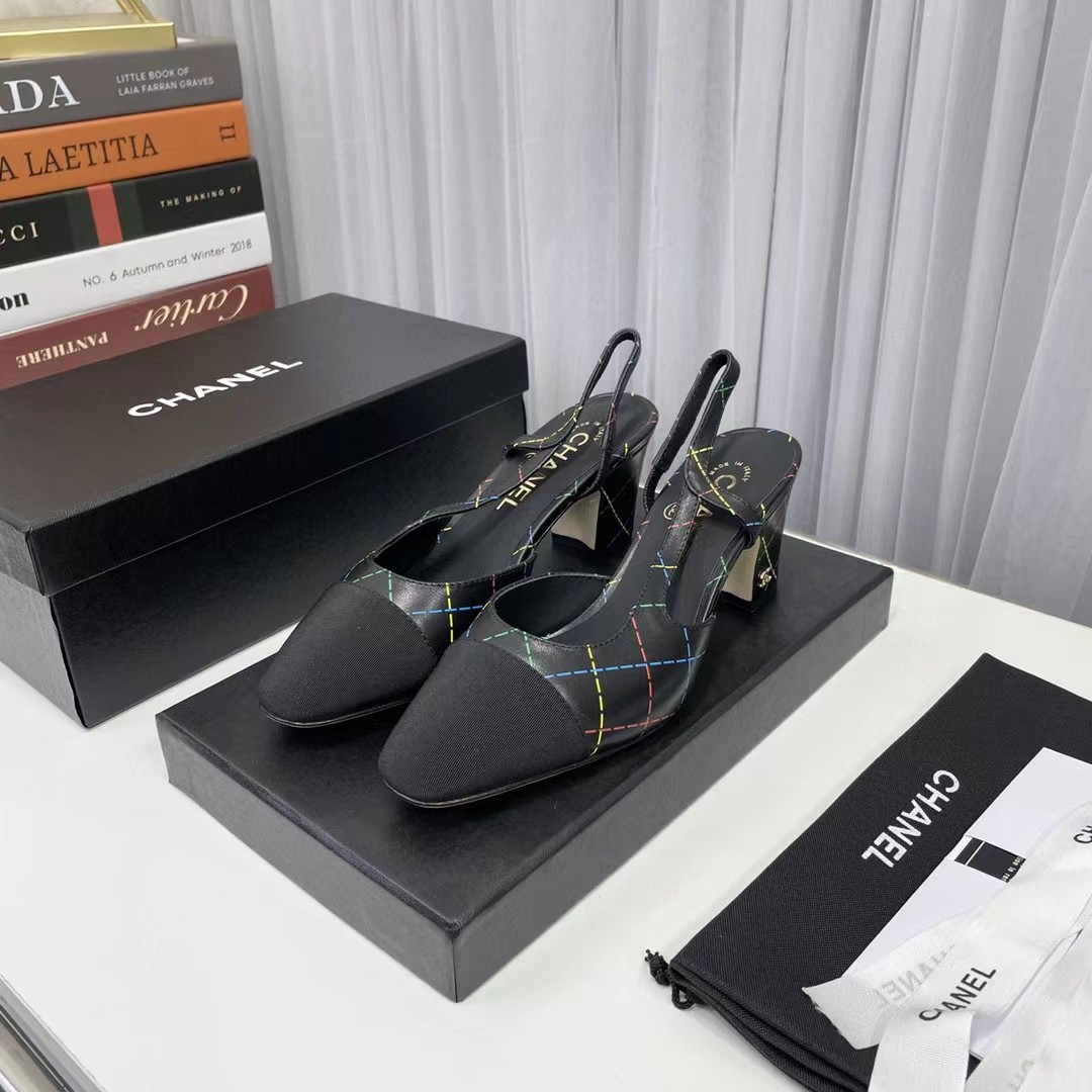 [TOP] CHANEL Pump Sling Back Black - 4 Colour