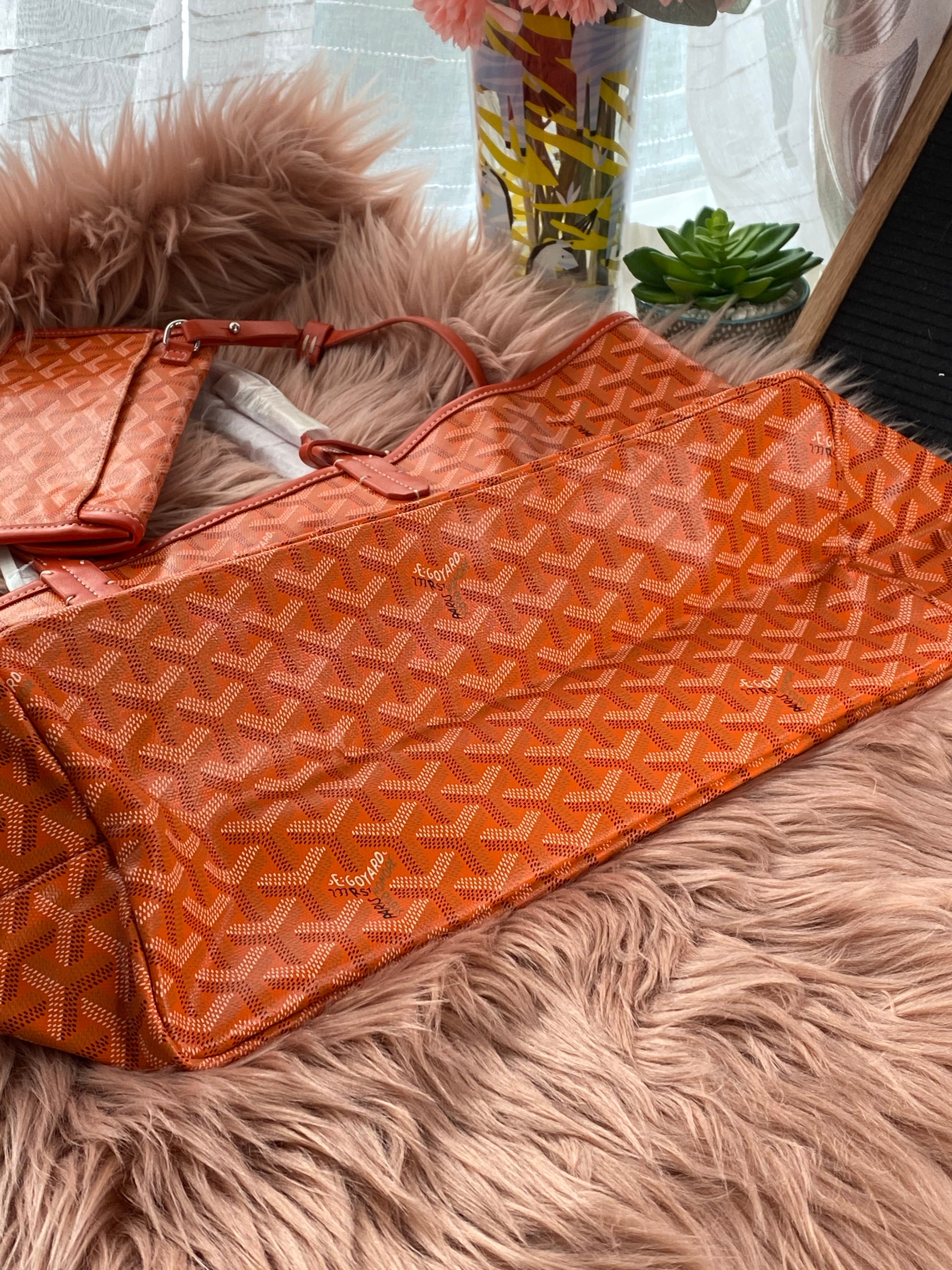 [TOP] Goyard Monogram St. Louis GM Tote - Orange