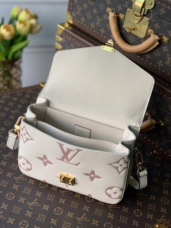 [TOP] LV Metis Giant Monogram Empreinte 2 Tones 25X19X7cm - White