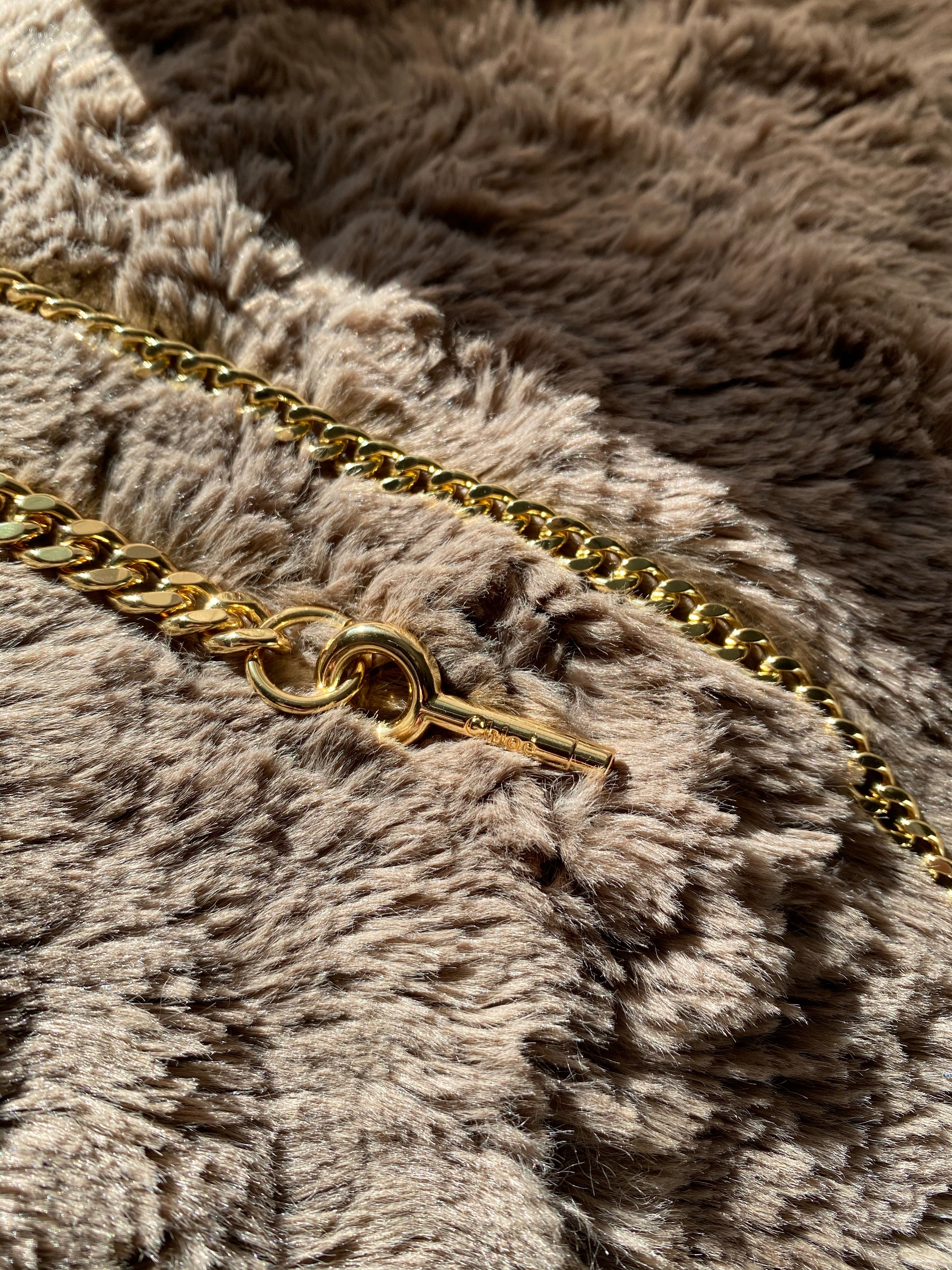 [TOP] Chloe Aby Lock Small Crossbody Bag - Beige