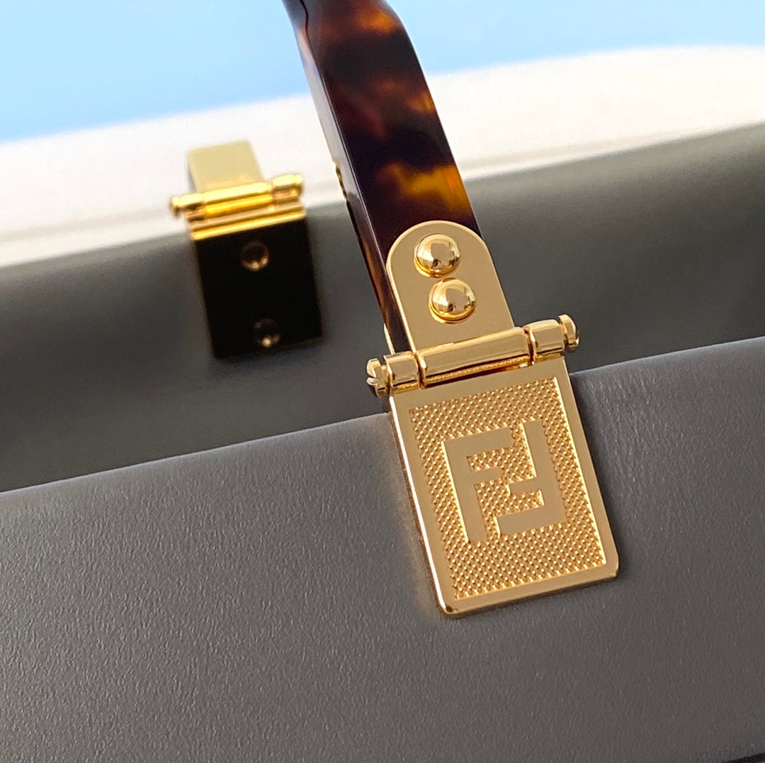 [TOP] FENDI FENDI Sunshine Tote Medium Shopping Bag - Grey