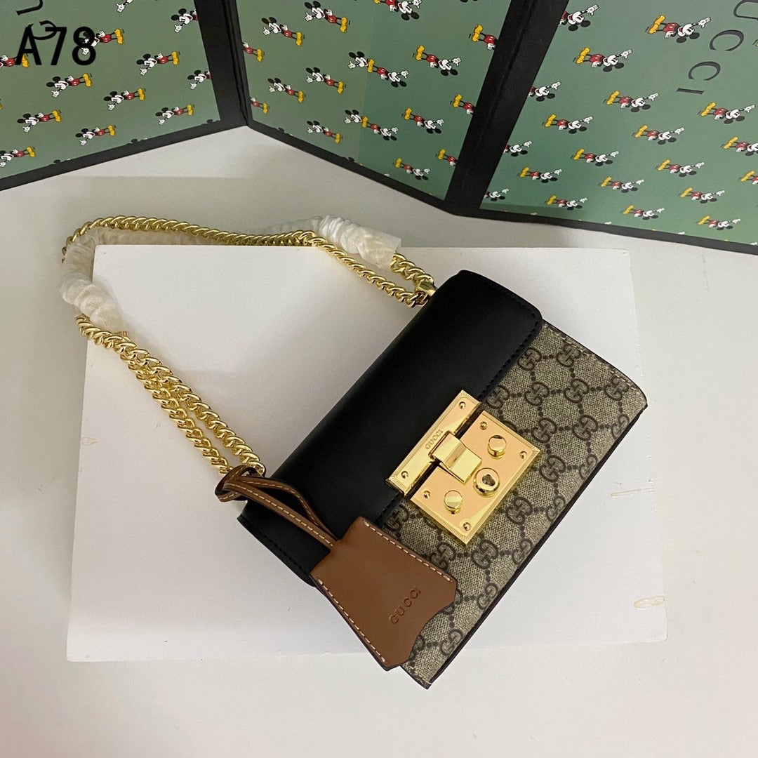 [TOP] GUCCI Padlock Small Shoulder Bag - BROWN