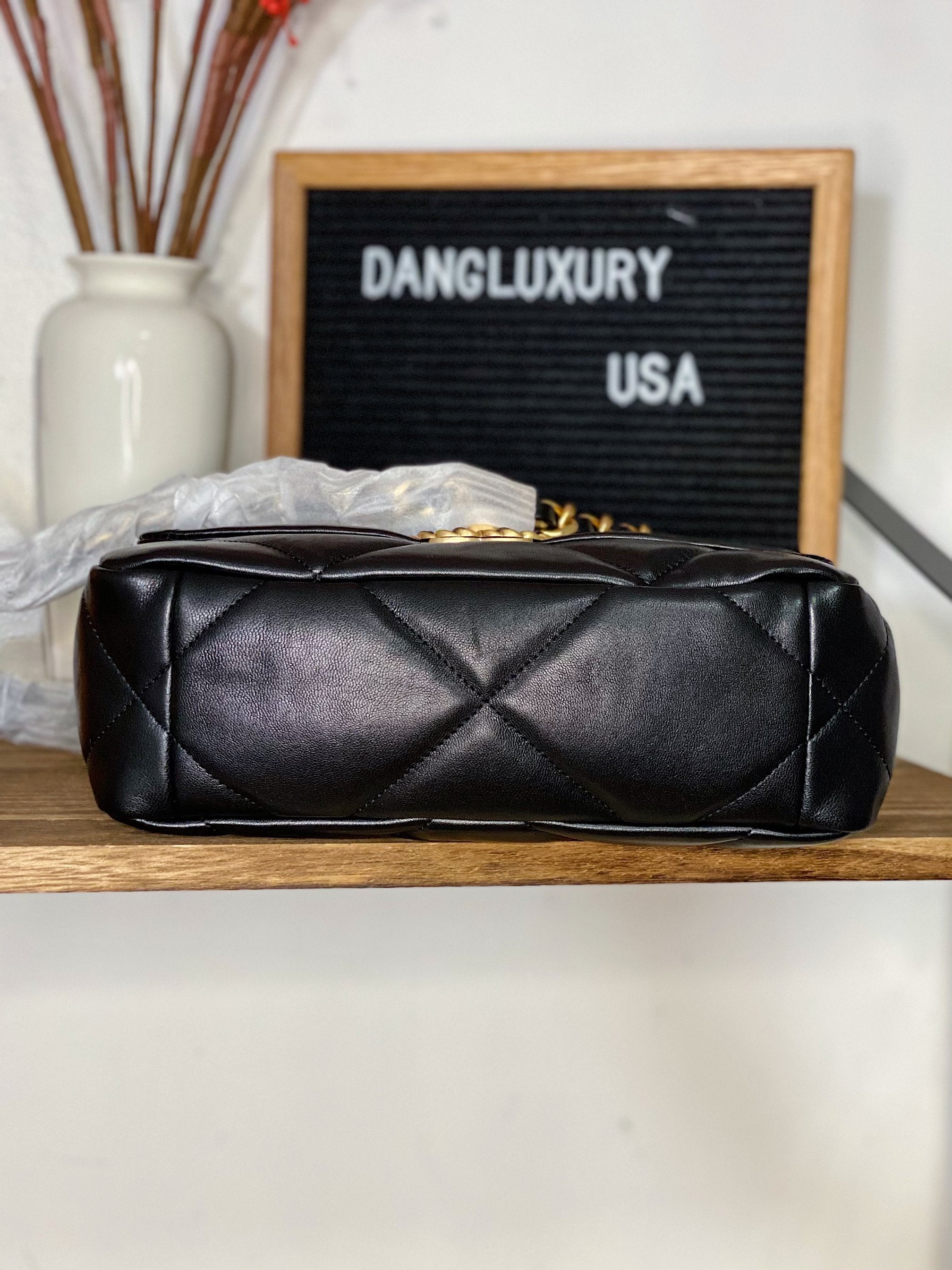 [TOP] CHANEL 19 Bag Lambskin 26cm/36cm - Black