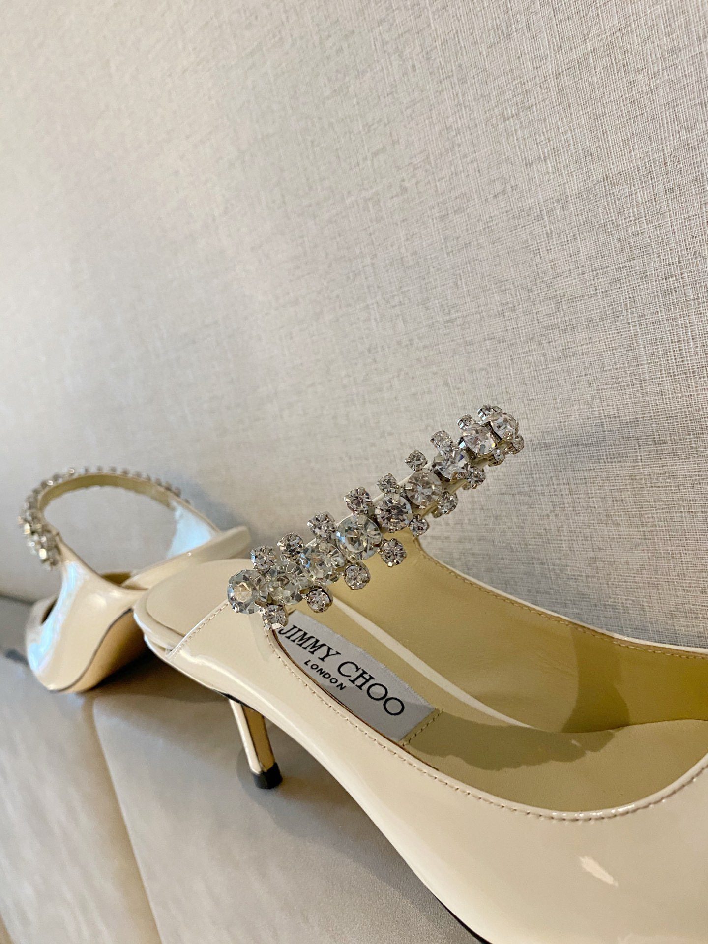 [TOP] Jimmy Choo Bing Heel 6.5cm Crystal Lambskin - 4 Colours