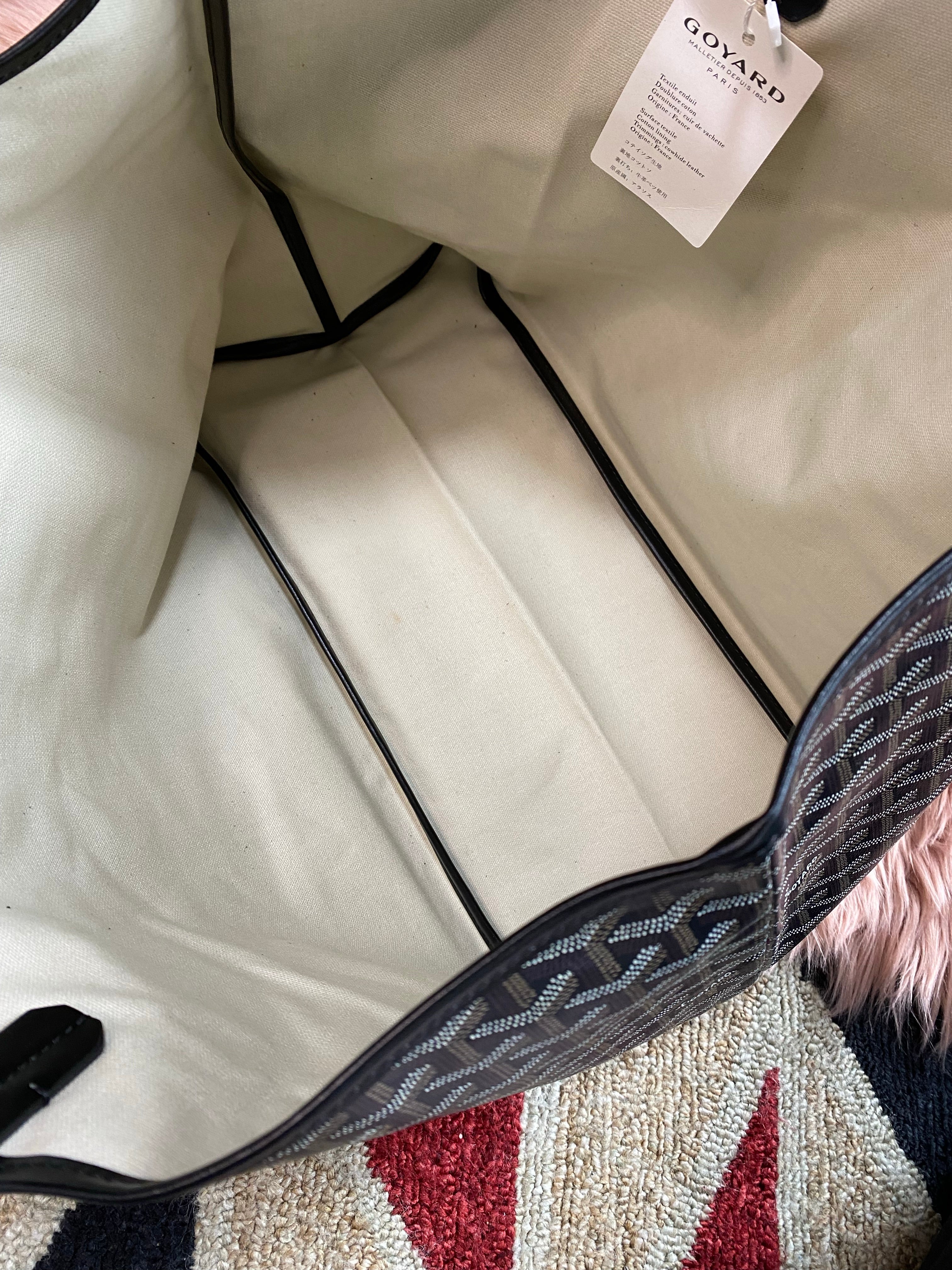 [TOP] Goyard Monogram St. Louis GM Tote - Black and Brown