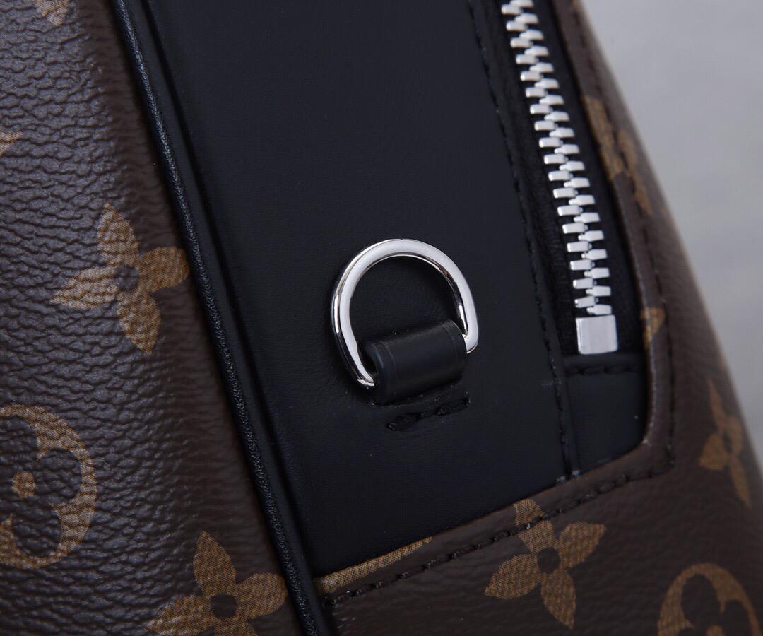 [TOP] Louis Vuitton LV Josh Backpack Macassar Monogram 32×40×13cm-Brown