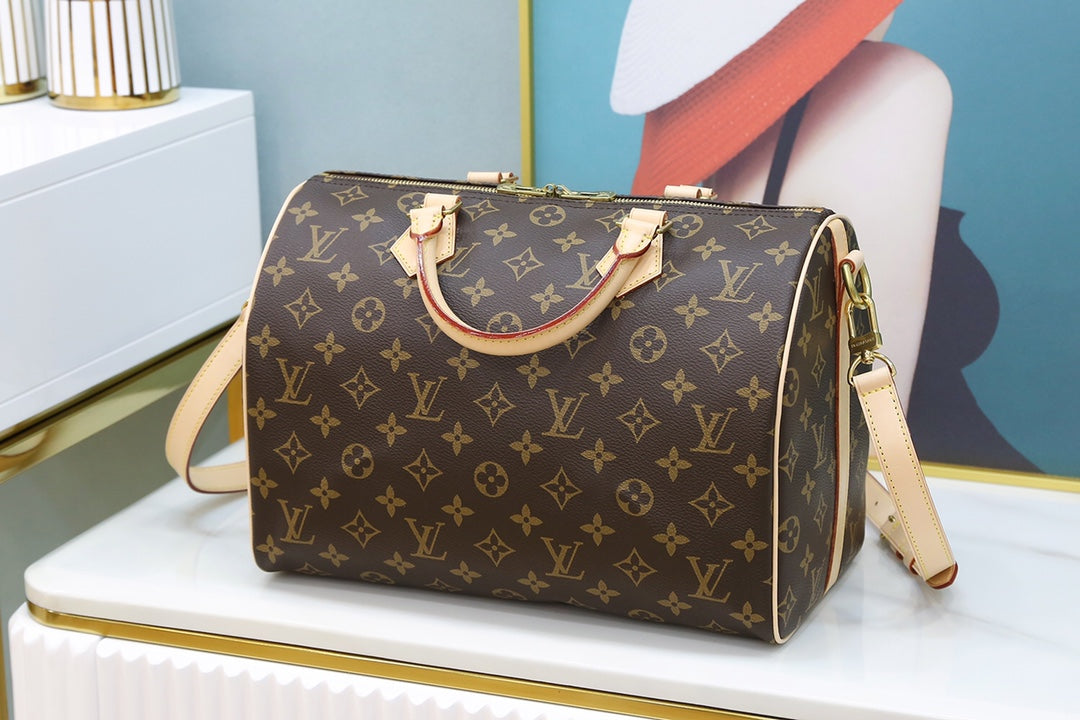 [TOP] Louis Vuitton LV  Speedy 30 Bag 30x21x17cm-Brown