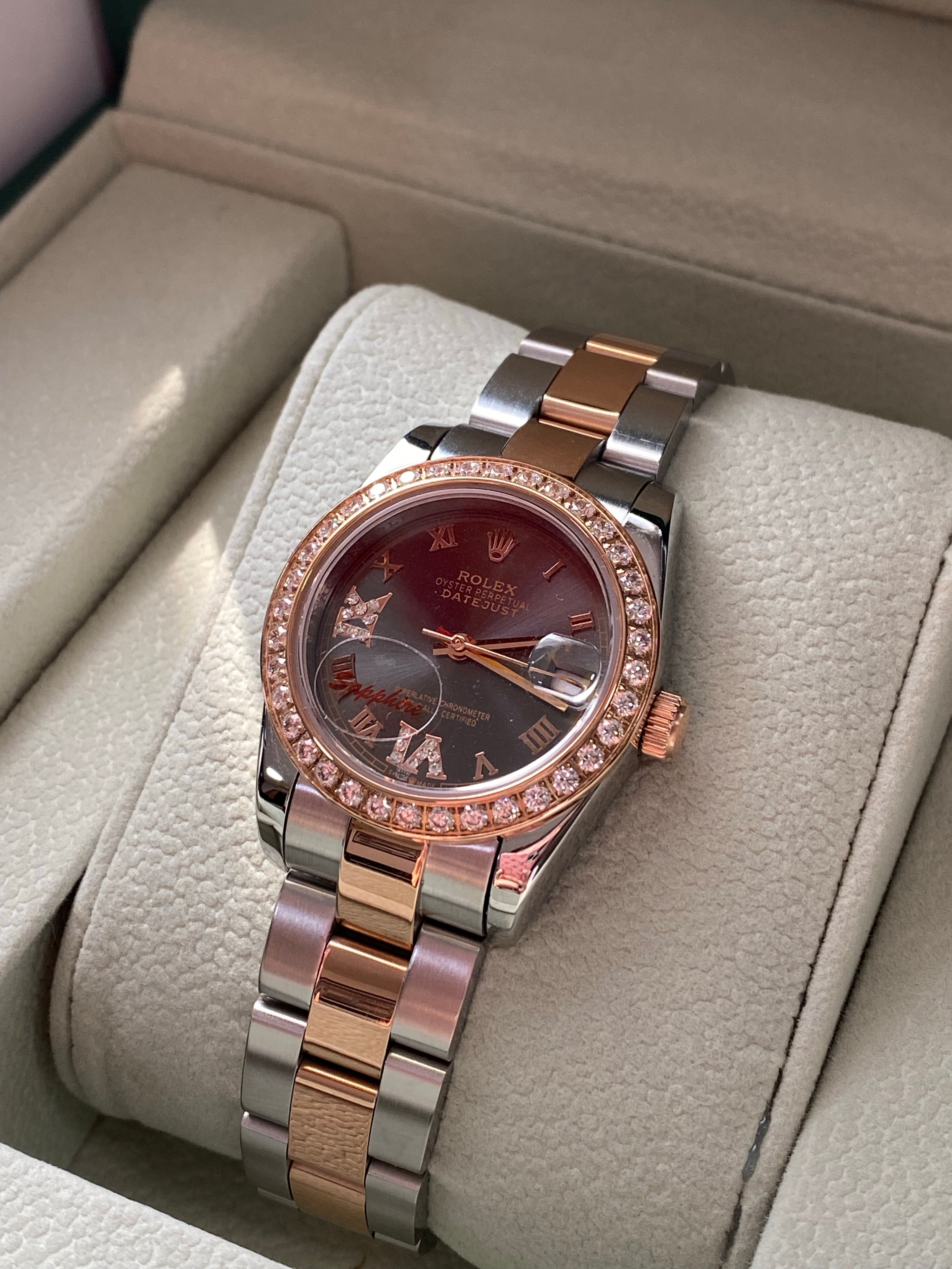 [TOP] ROLEX Women Datejust 36mm Everose Rolesor