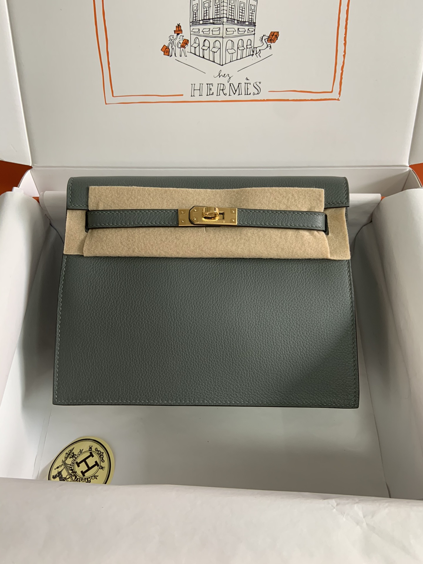 [Top] HERMES Kelly danse II  Calfskin 22cm - 20 Colors