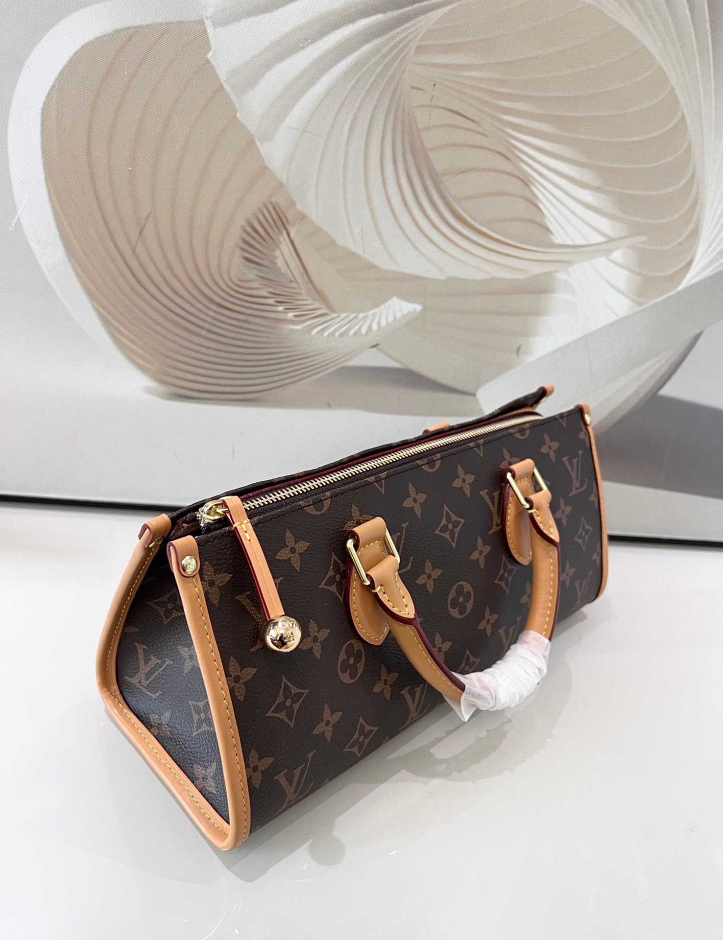[TOP] Louis Vuitton LV L*V Popincourt Monogram Top Handle Bag 20.0 x 20.0 x 13.0 cm-Brown