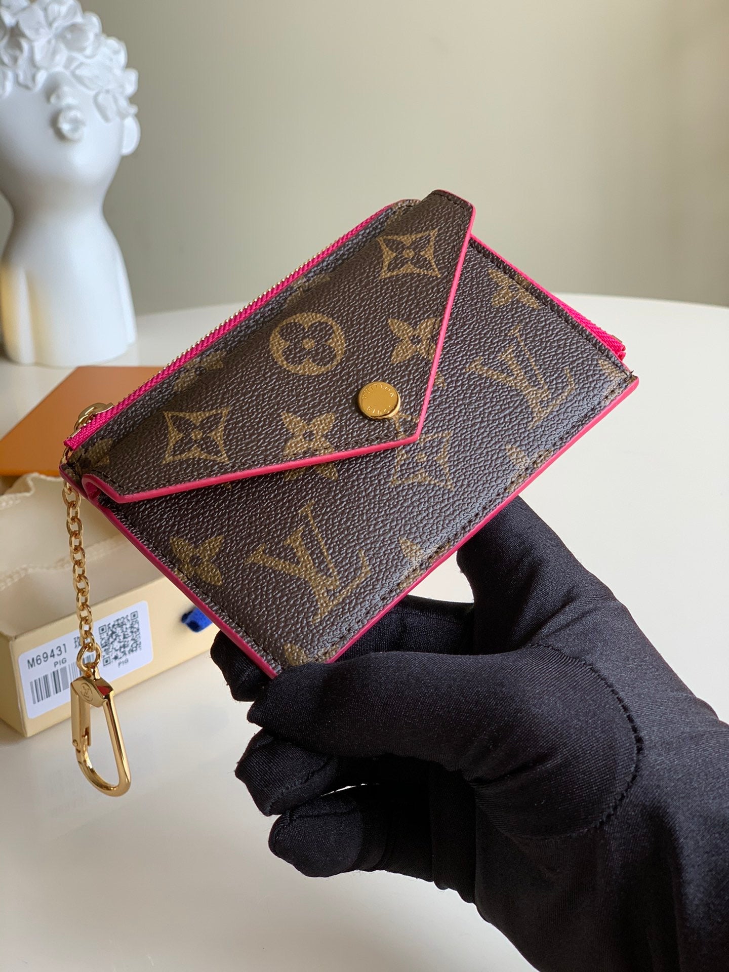 [TOP] Louis Vuitton LV LV Compact Key Wallet - Monogram