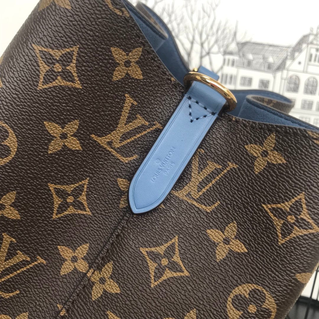 [TOP] Louis Vuitton LV  Noe Monogram Bag 34x26x19cm - BLUE