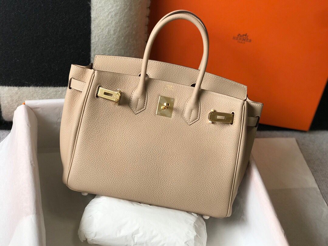 [TOP] HERMES Birkin Togo 30cm - Beige