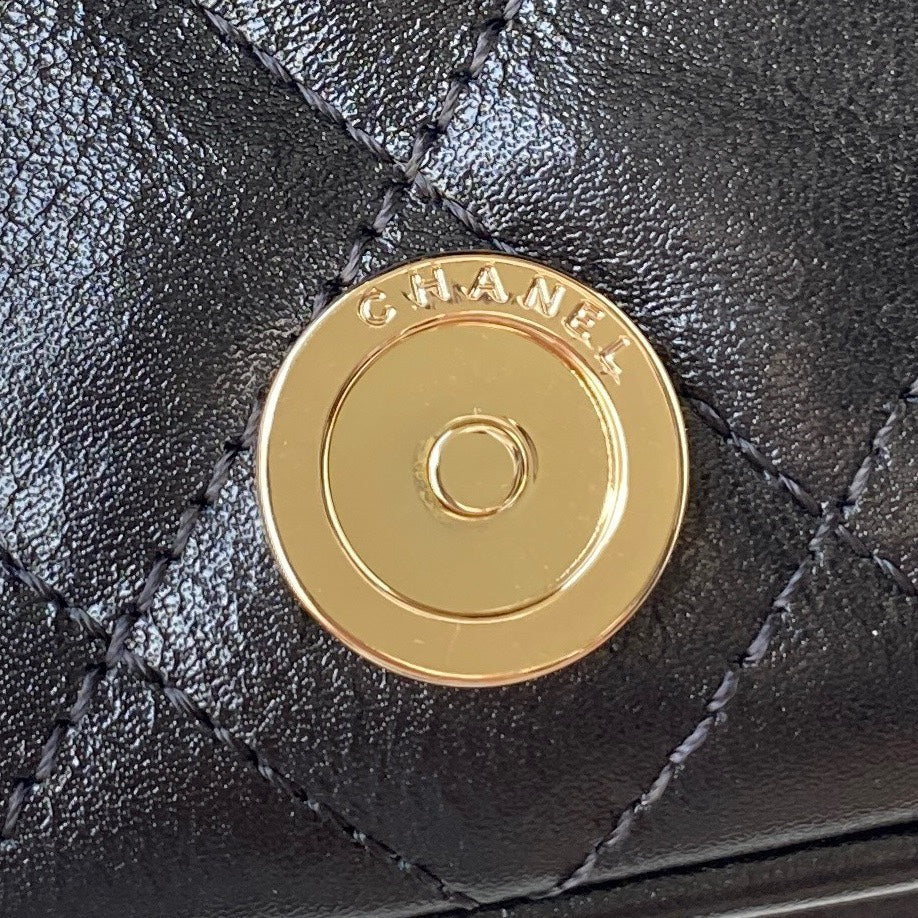 [TOP] CHANEL DUMA Flap Backpack Small 18×18×12cm - Black