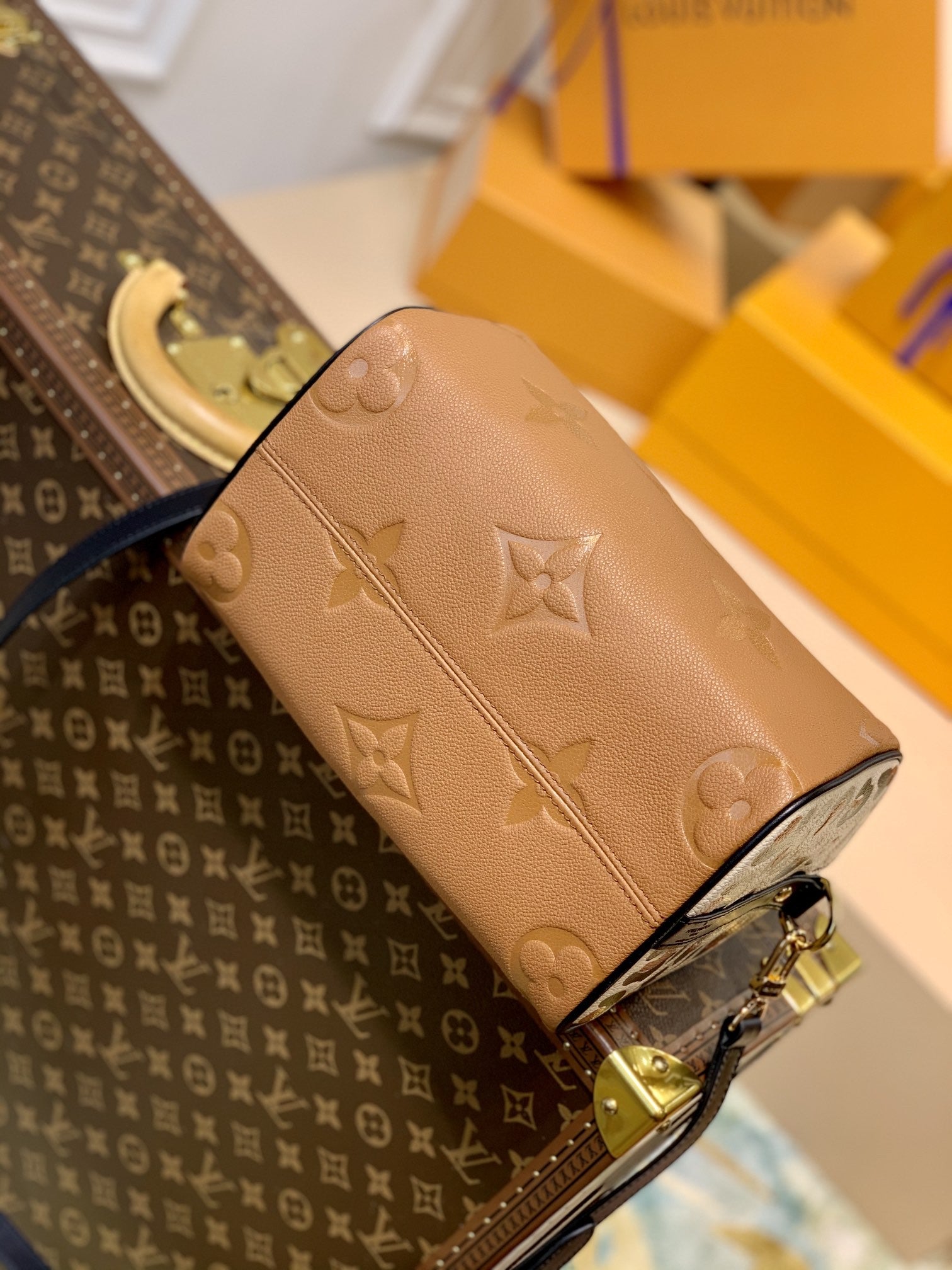 [TOP] Louis Vuitton LV  Speedy Bandouliere 25 Bag 25x19x15cm- Brown