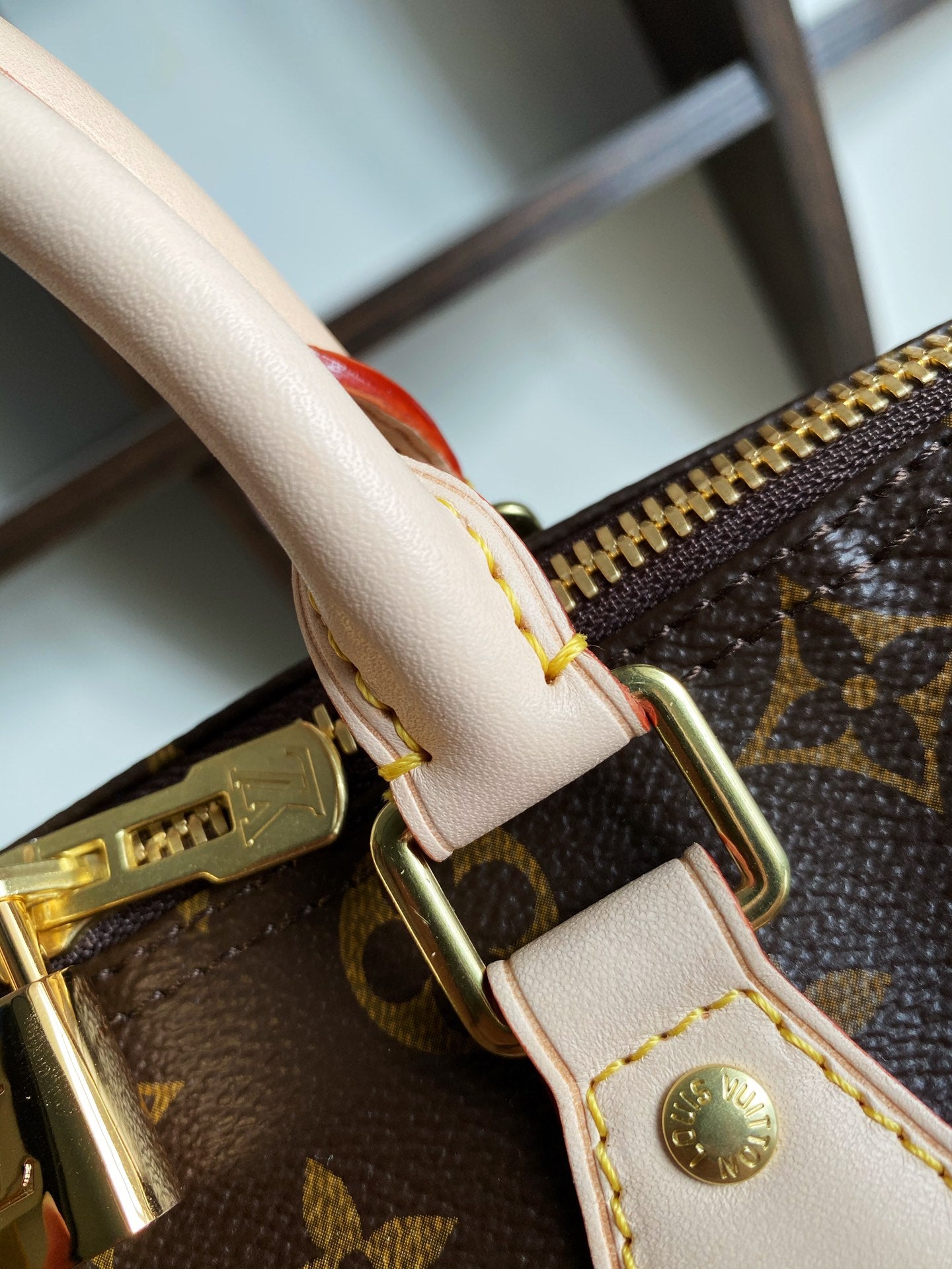 [TOP] Louis Vuitton LV  Speedy 25 Monogram Bag 25x19x15cm -Brown