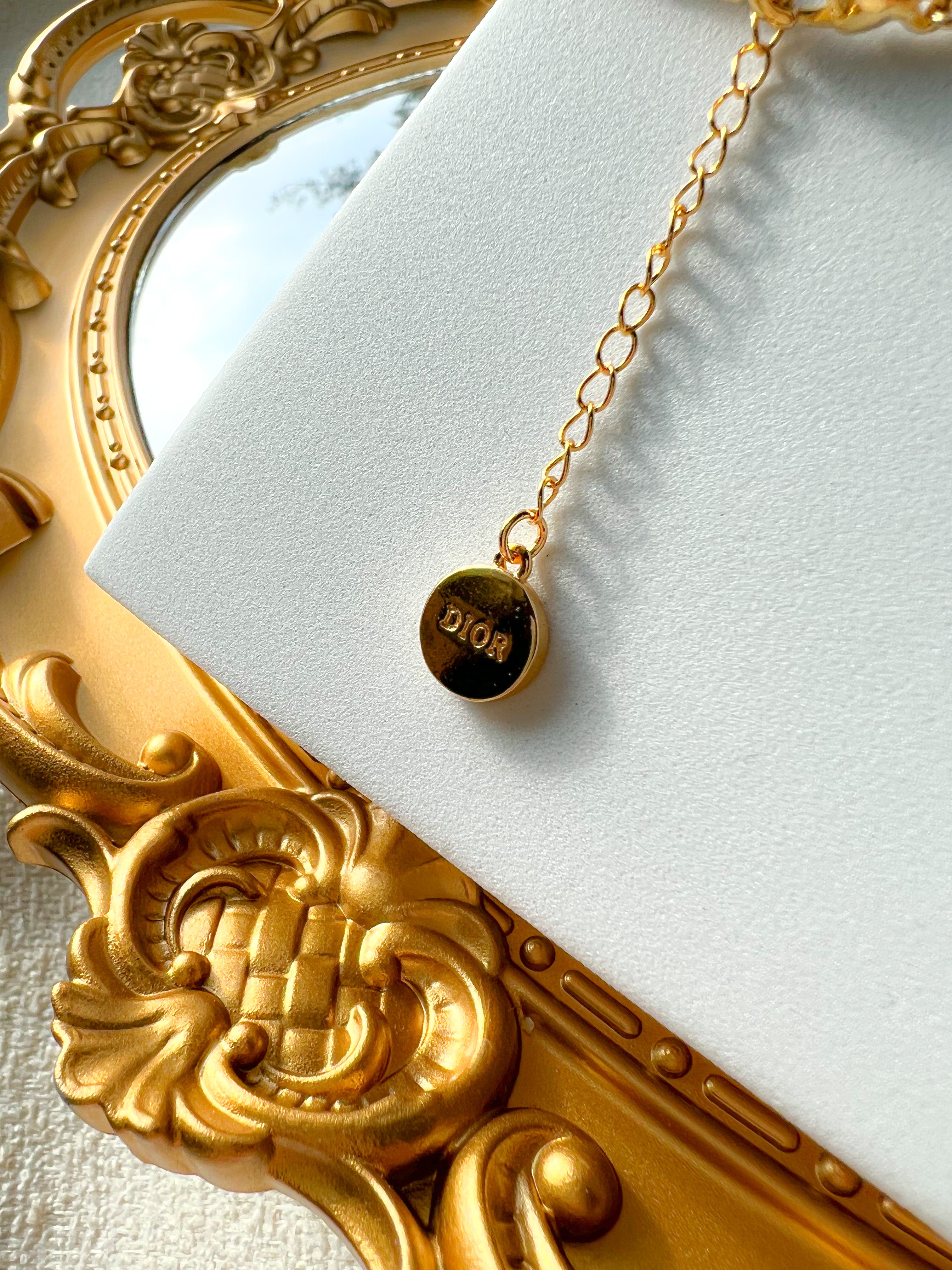 [TOP] Christian Dior Petit Double Bracelet - Gold