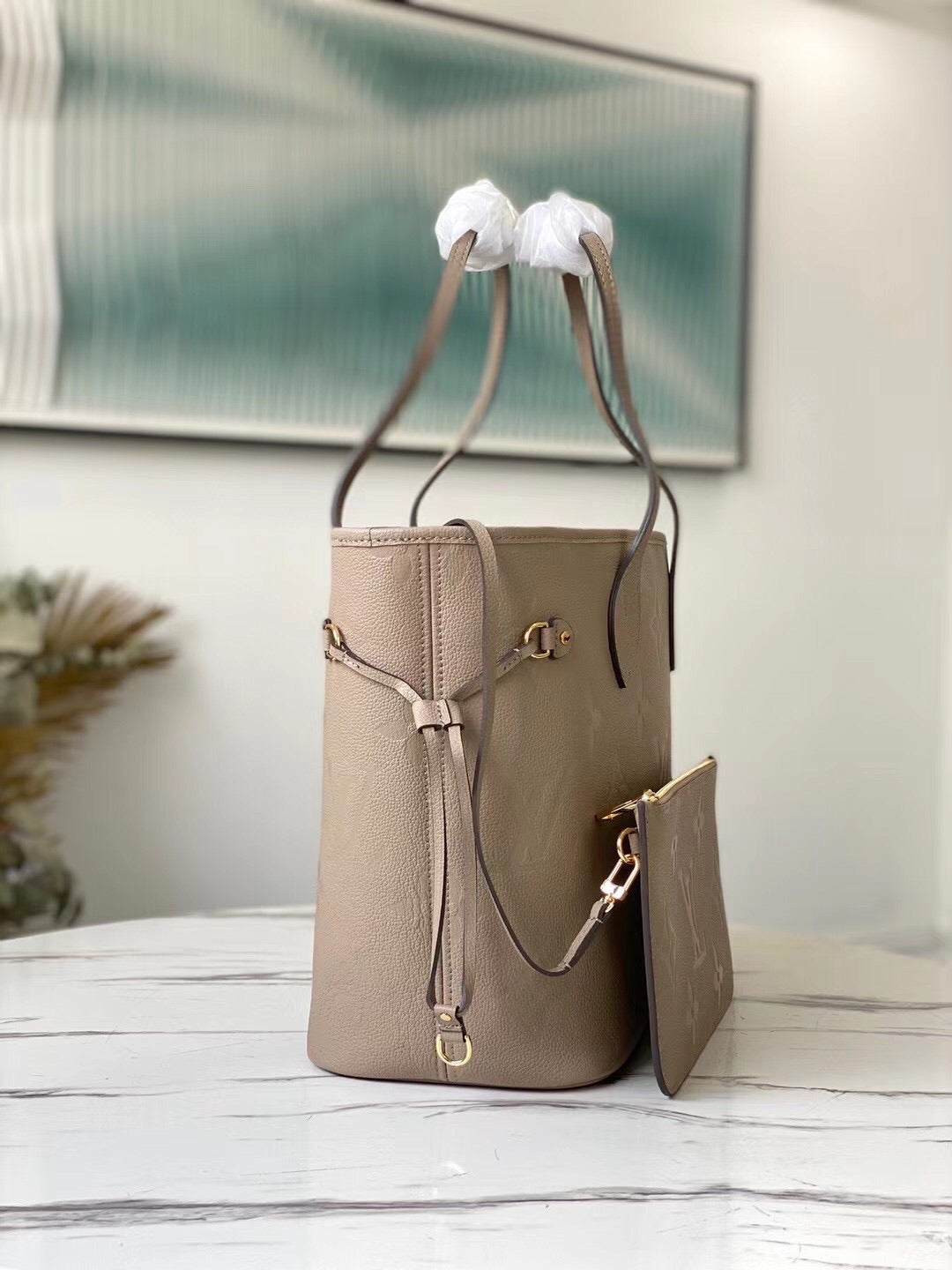 [TOP] Louis Vuitton LV L.V Neverfull MM Empreinte - Turtle Doves