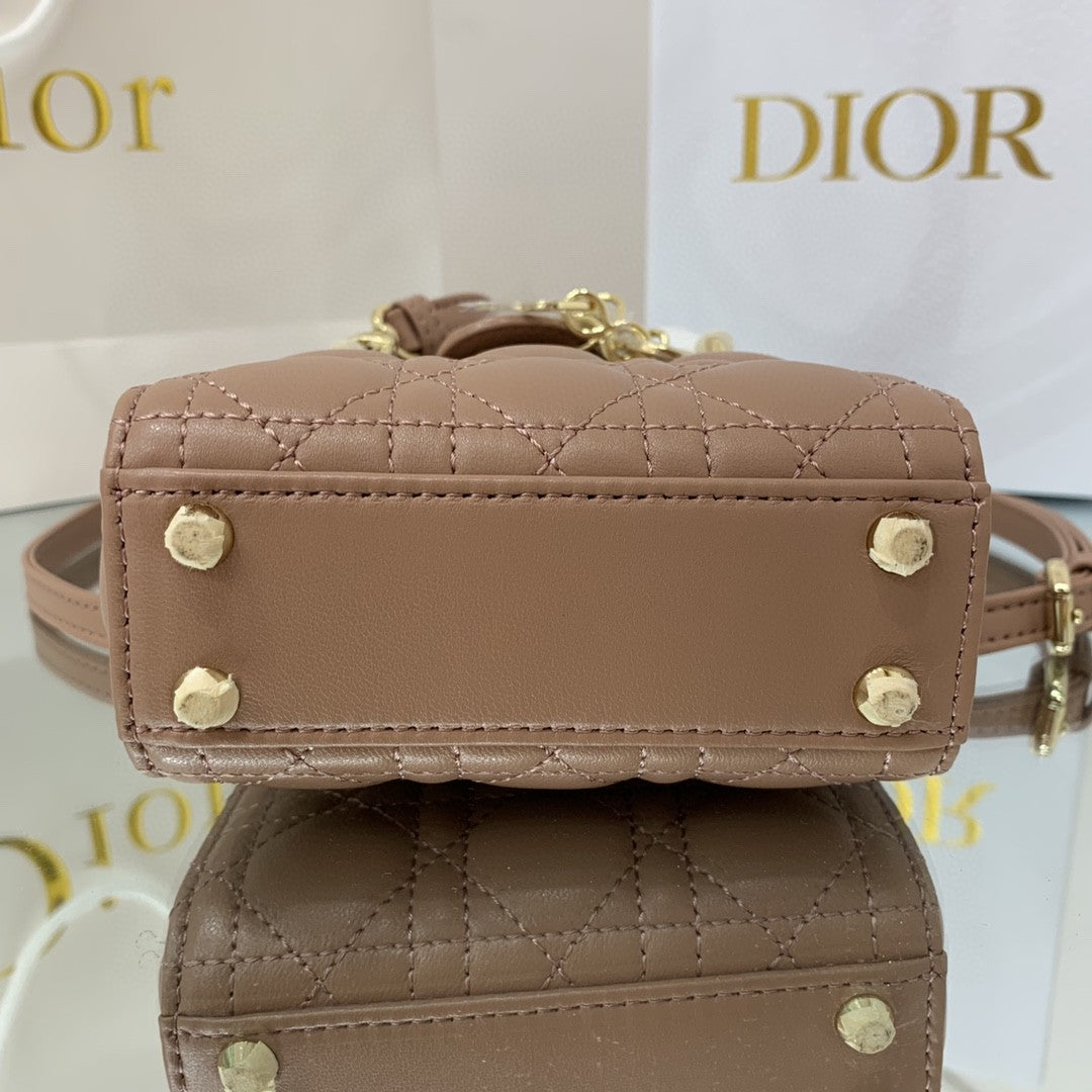 [TOP] Christian Dior Micro Lady Christian Dior Bag Cannage - Rose Des Vent
