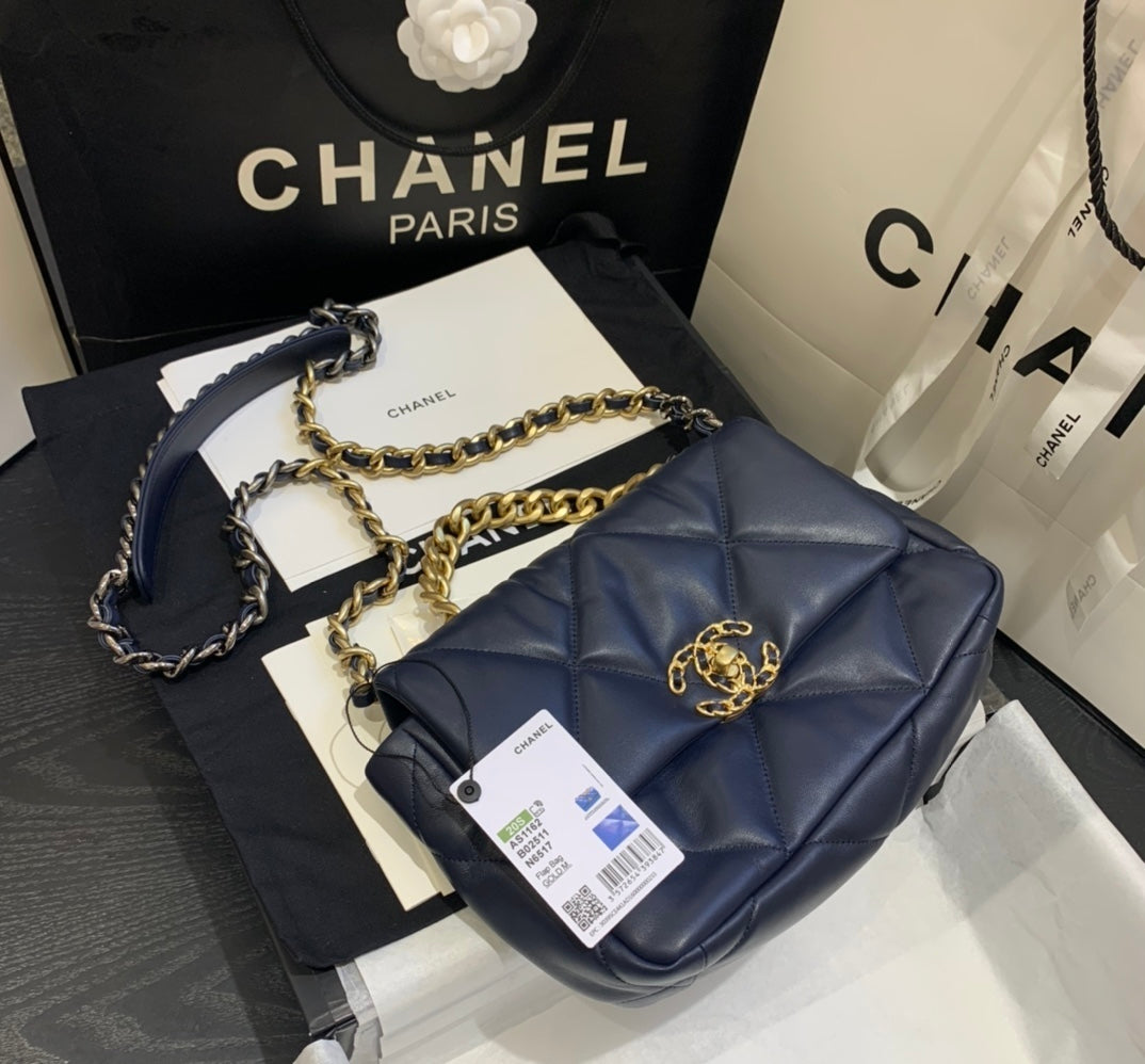 [TOP] CHANEL19 Bag Small 26cm - Navy Blue