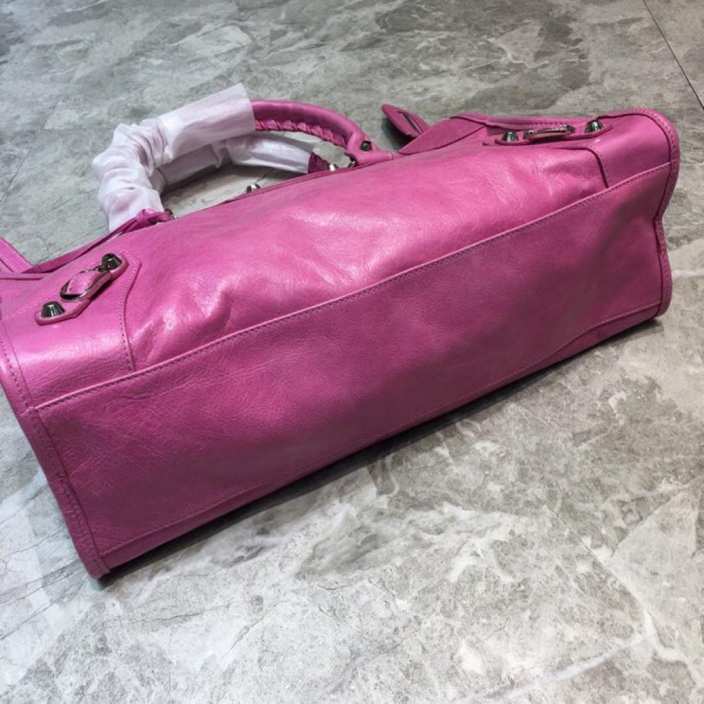 [TOP] BALENCIAGA City S Aged Calfskin Bag - Pink