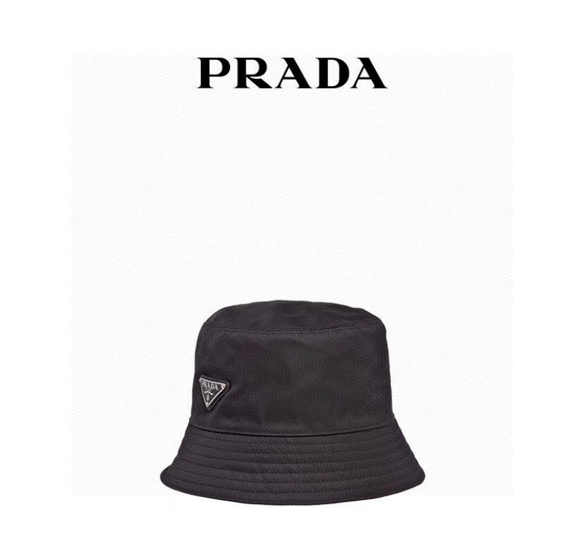 [TOP] PRADA Re-Edition Bucket Hat Nylon - Black