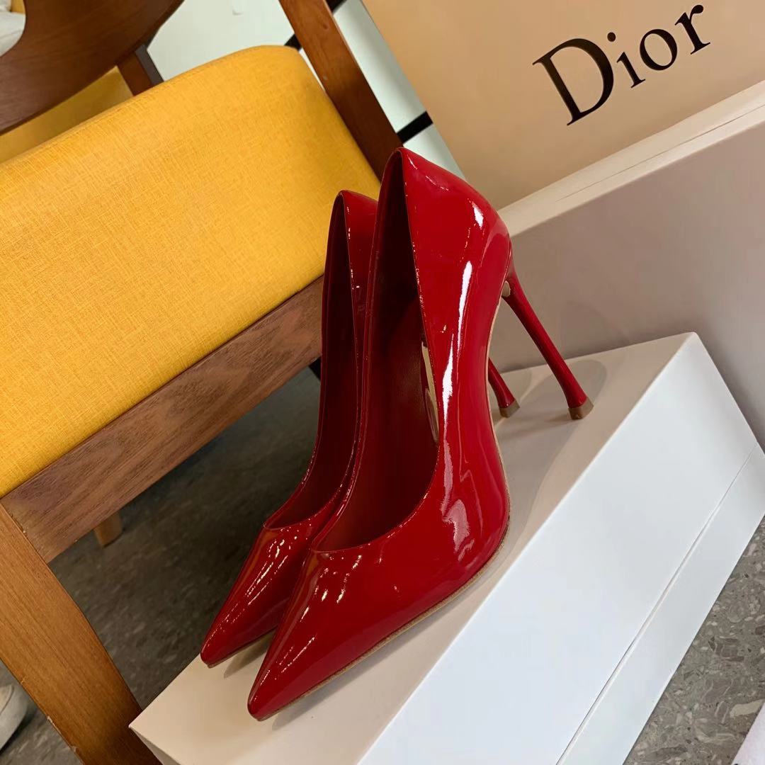 [TOP] Christian Dior Patent Leather High heel - Red