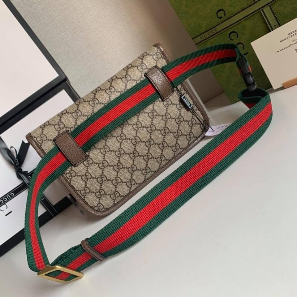 [TOP] GUCCI Neo Supreme Vintage Belt Bag - Brown