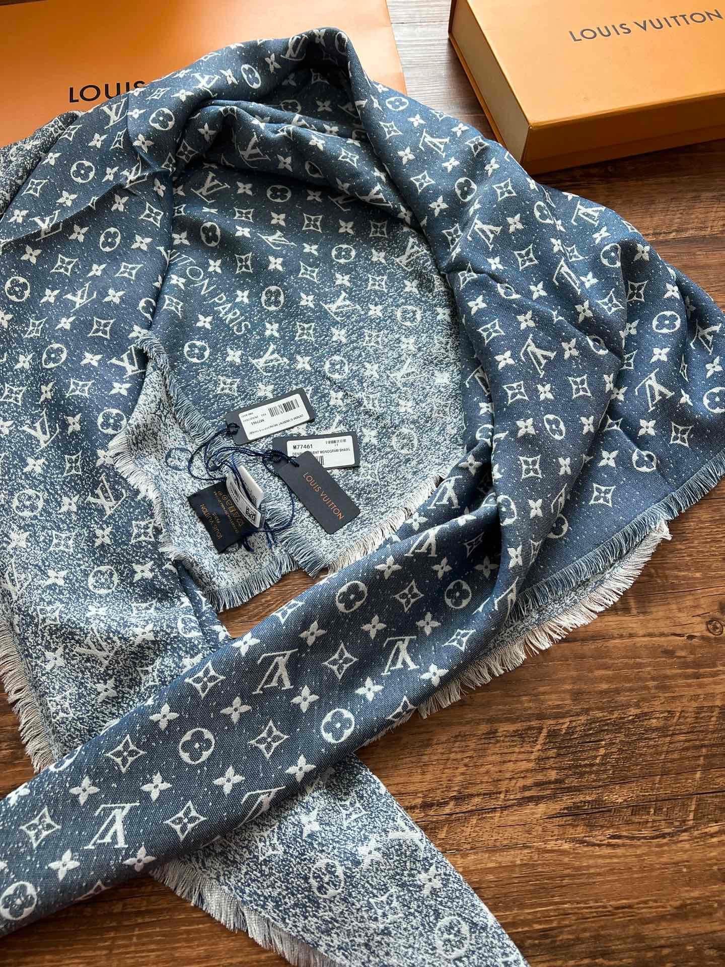 [TOP] Louis Vuitton LV L*V Monogram Classic Presbyopia Retro Gradient Jacquard - Blue