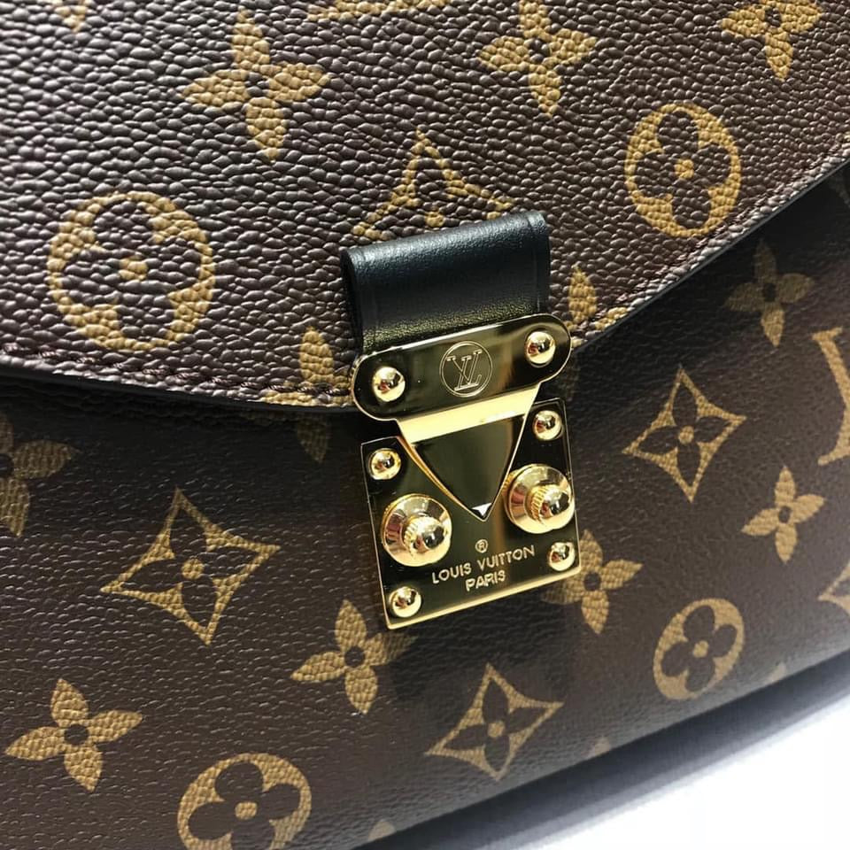 [TOP] Louis Vuitton LV £V Monogram Pochette Metis Braided Handle 25X19X7cm- Red