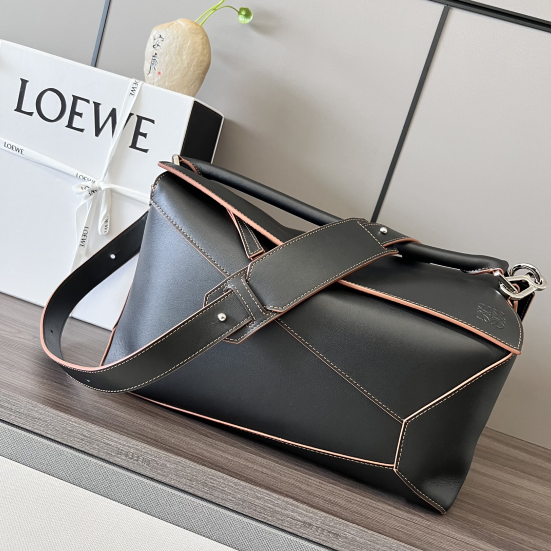 [TOP] LOEWE Puzzle Bag Anagram 36.5*19*23CＭ - Black Brown