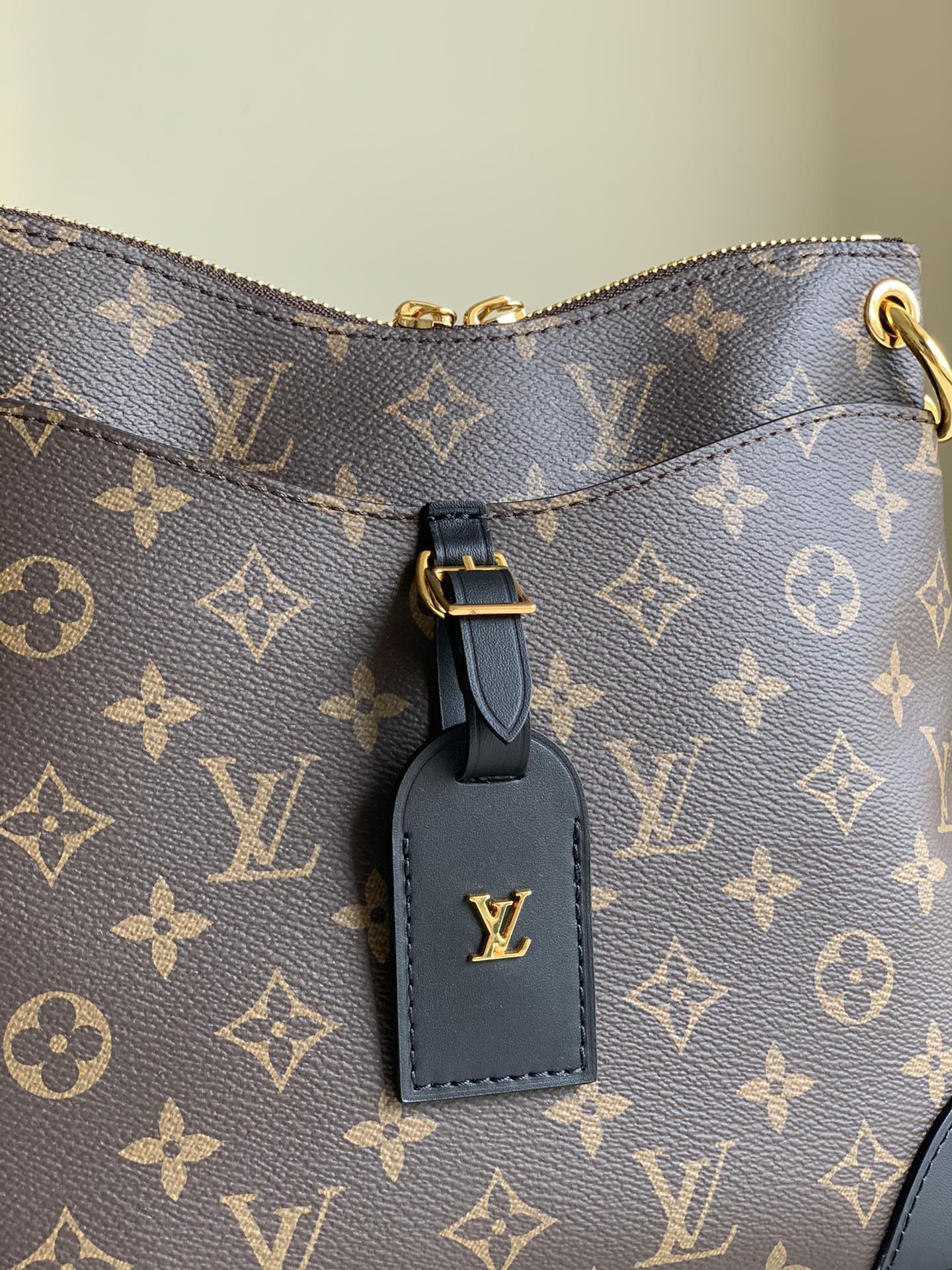 [TOP] Louis Vuitton LV Odeon PM Monogram Bag 31.0 x 27.0 x 11.0cm- Black