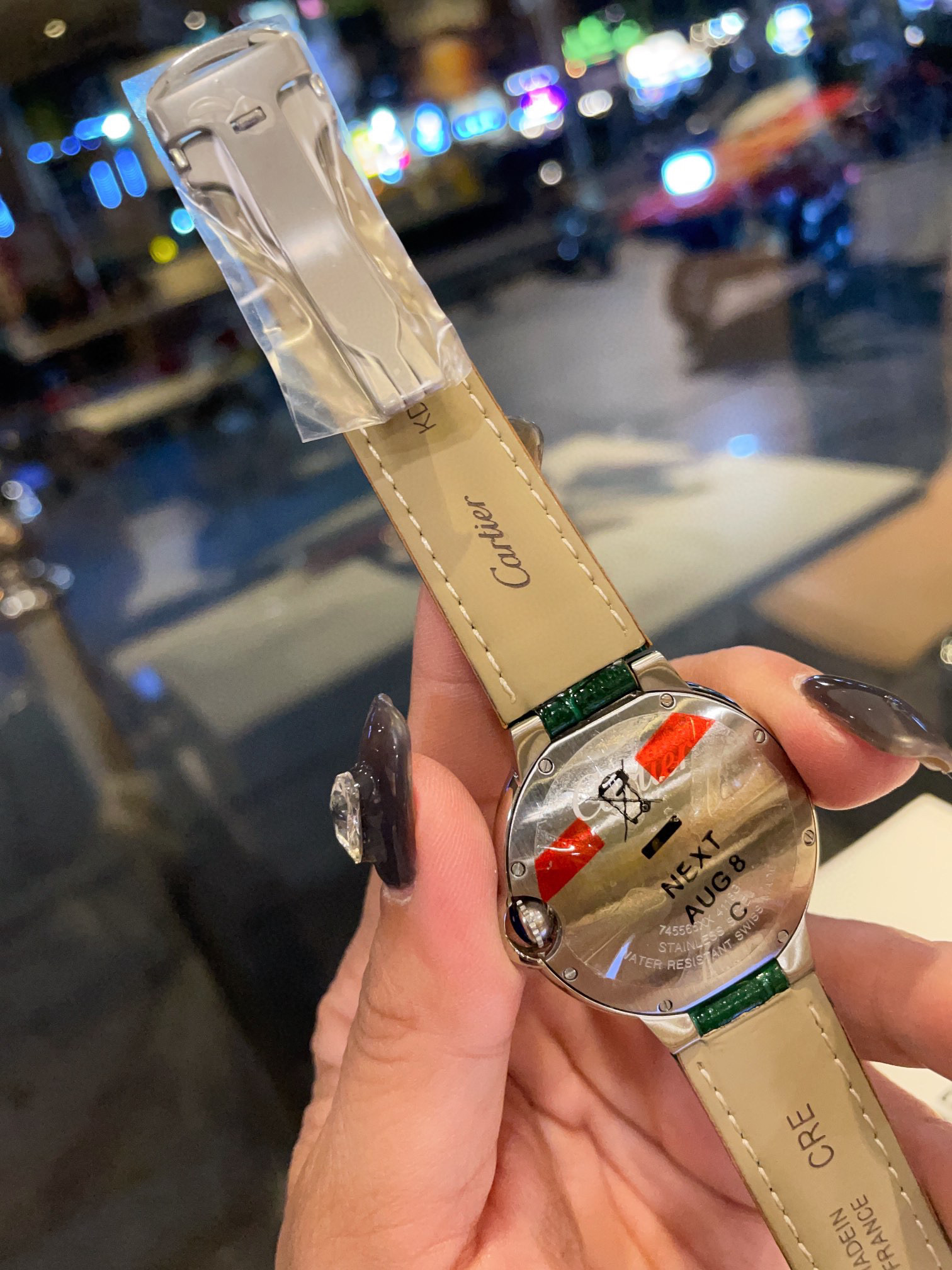 [TOP] Cartier BALLON BLEU DE CARTIER WATCH 36 mm, diamonds, leather - 7 Colours