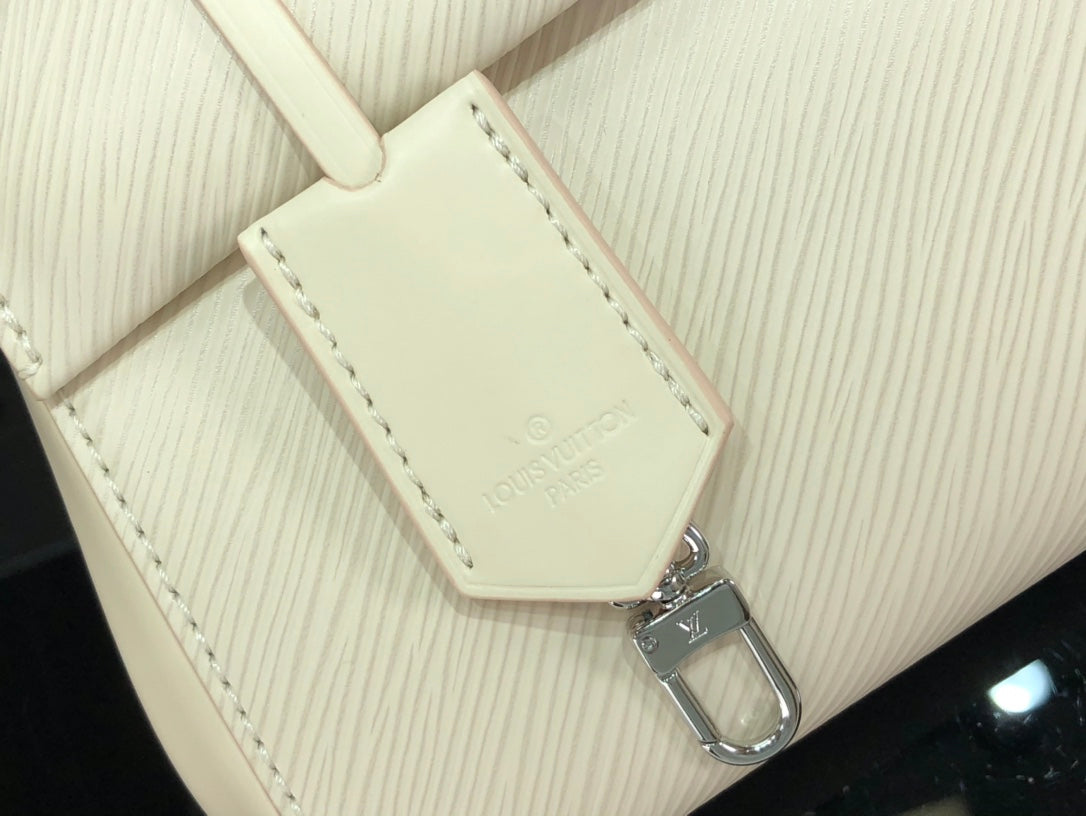 [TOP] Louis Vuitton LV  Cluny Epi Leather 20 x 16 x 7.5 cm- Creamy White