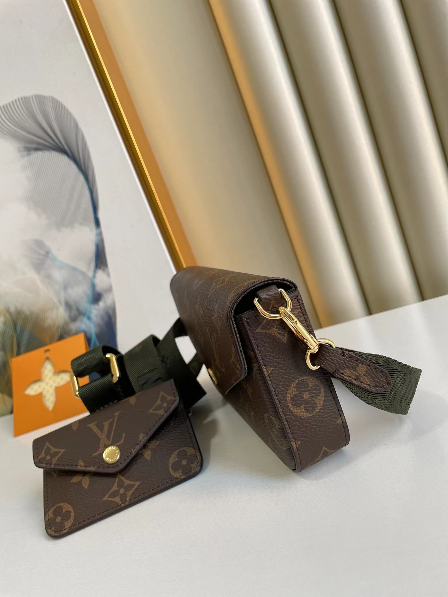 [TOP] Louis Vuitton LV Felicie Strap & Go Monogram 17×10×4cm - PINK/Green