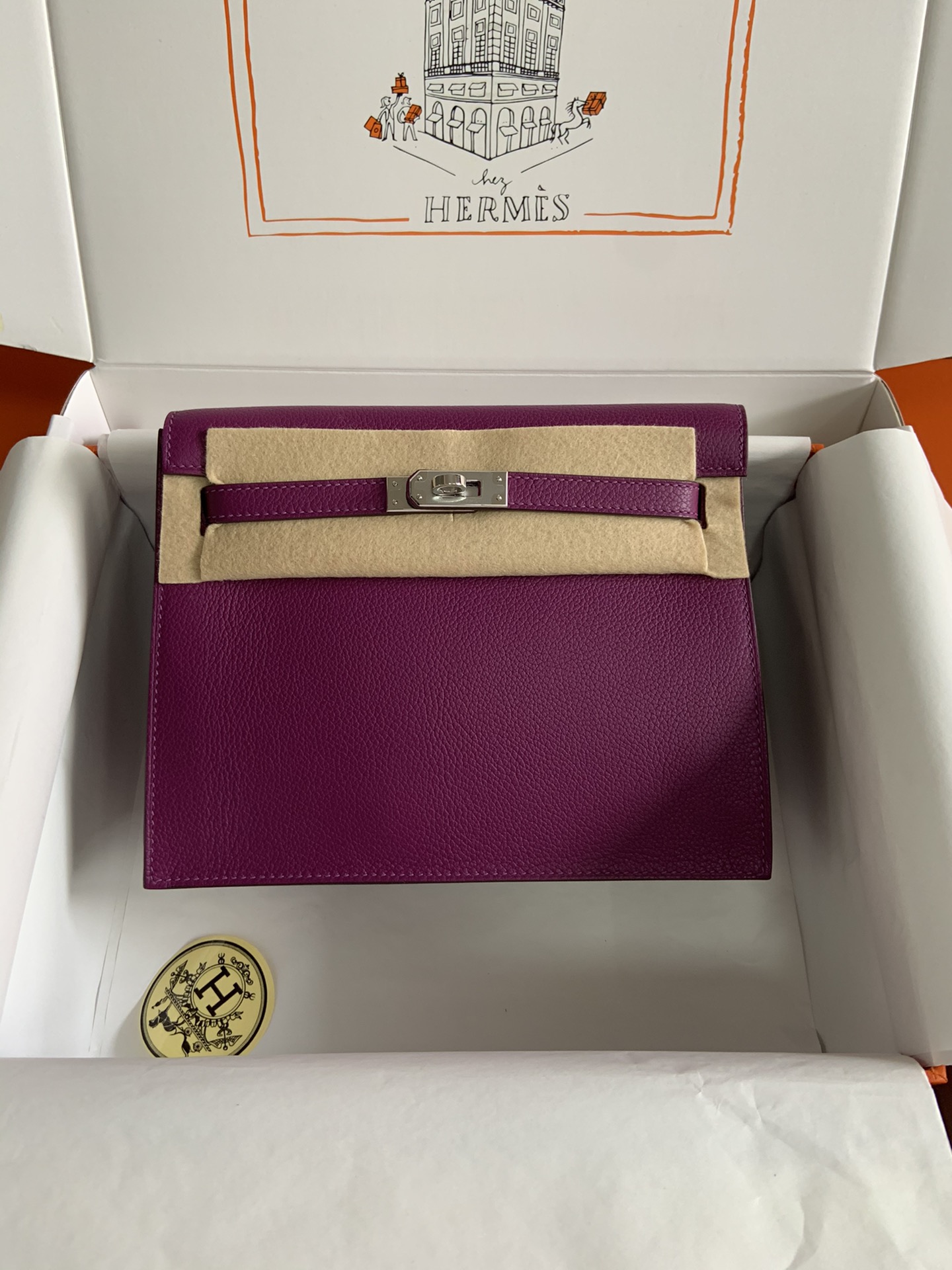 [Top] HERMES Kelly danse II  Calfskin 22cm - 20 Colors