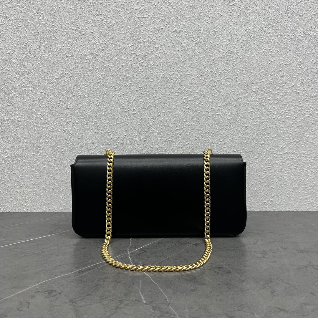 [TOP] CELINE Triomphe Bag 33-13-5 - GHW&SHW - Black