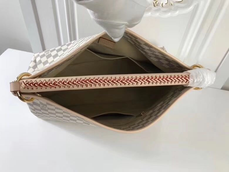 [TOP] Louis Vuitton LV  Damier Azur  Artsy MM 41 x 32 x 22 cm-Beige