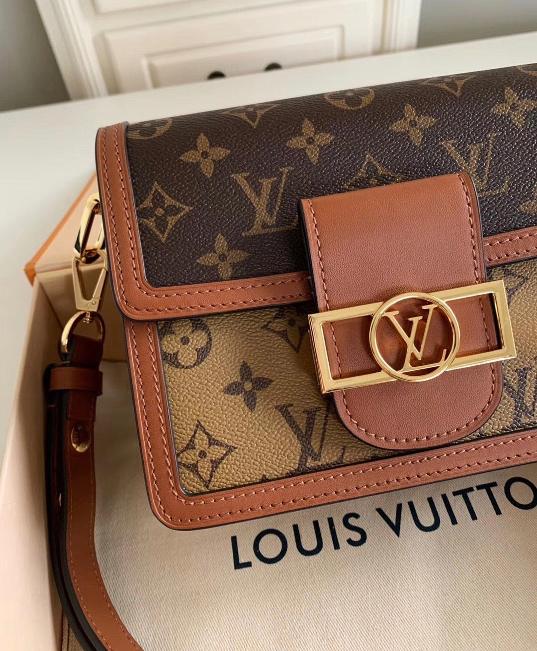 [TOP] Louis Vuitton LV  DAUPHINE Bag 3 Sizes-Brown