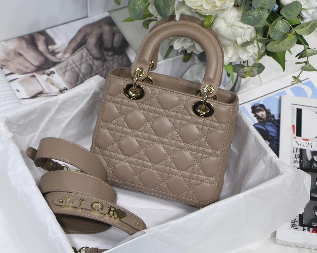 [TOP] Christian Dior Lady Christian Dior Bag ABC-Small - Taupe