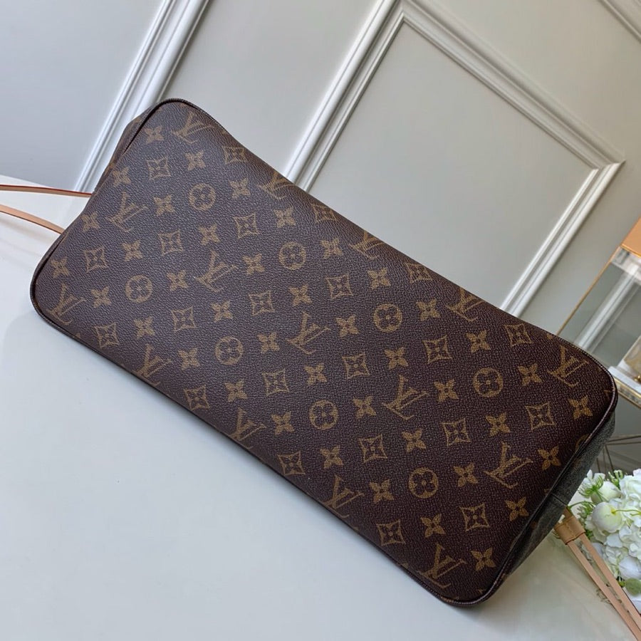 [TOP] Louis Vuitton LV  Neverfull GM Monogram Bag 39x33x20cm - Red