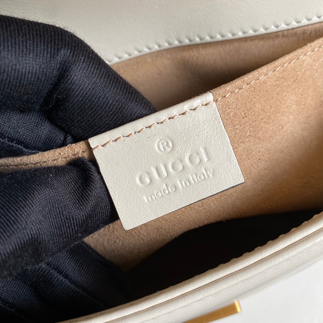 [TOP] GUCCI G*G Marmont Bag Mini 22cm - White