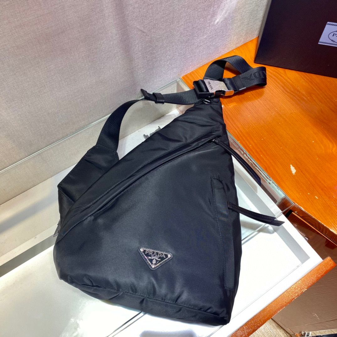 [TOP] PRADA Re-Nylon Briefcases Backpack - Black