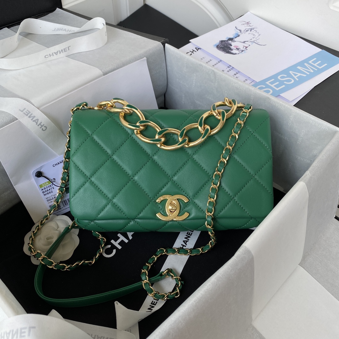 [TOP] CHANEL Classic Flap Bag 23X10X15.5Cm - GHW - 5 Color