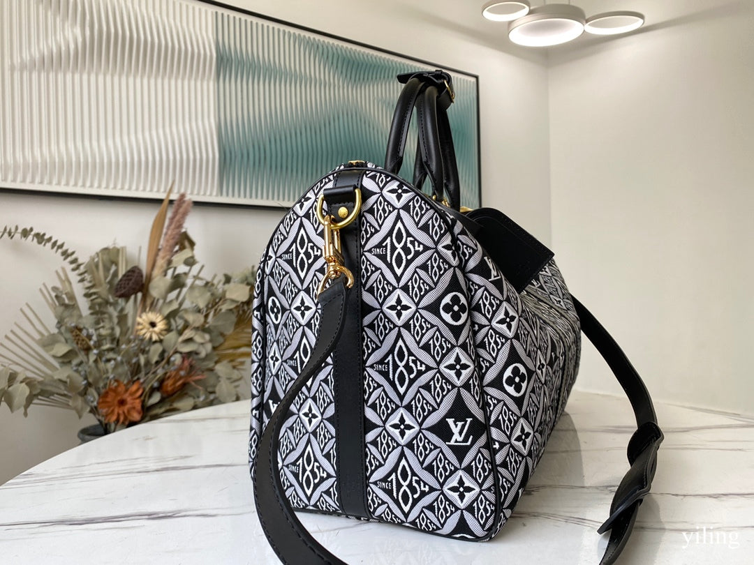 [TOP] Louis Vuitton LV Duffle Keepall Bag 45cm-Black