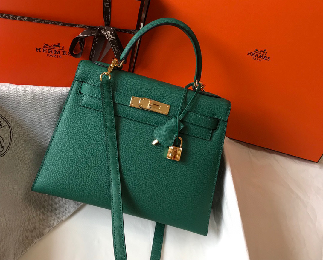 [TOP] HERMES Customised Kelly Bag Epsom Leather Sellier - 19/25/28/32/35cm