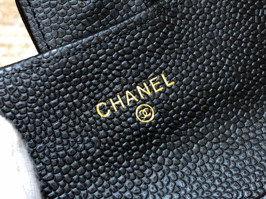 [TOP]CHANEL Classic Flap Cardholder Black 11x7cm - 4 Types